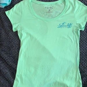 Lime green salt life t shirt